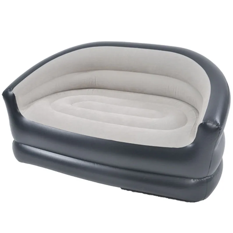 Sofá inflable de aire doble para adultos, silla de amor para playa, jardín, silla reclinable al aire libre, cama plegable, saco de dormir de viaje