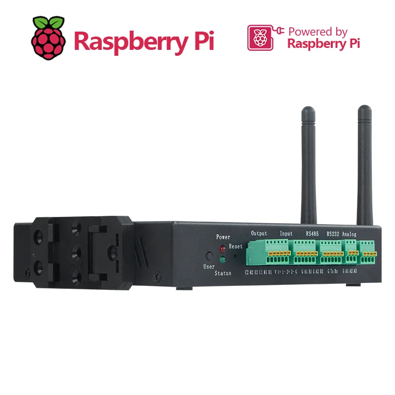 Broadcom BCM2711 EDATEC CM4 Industrial Computer Carrier Board based on Raspberry Pi CM4 Dual Ethernet Port Data Logger