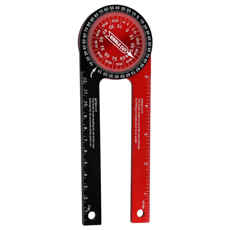 A95G 360 Degree Angle Gauge Woodworking Horizontal Angle Gauge Angle Cutting Locator DIY Angle Ruler Angle Measuring Device