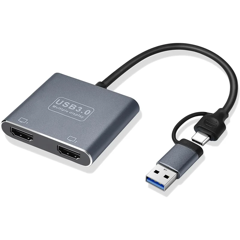 au61-ユニバーサルビデオグラフィックアダプター（macおよびwindows用）-usb-30-usb-c対応インターフェース（デュアルモニター対応）