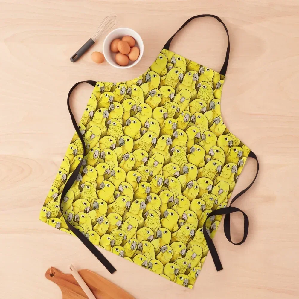 

Golden Conures Apron For Home Accessories Kitchens Woman Apron