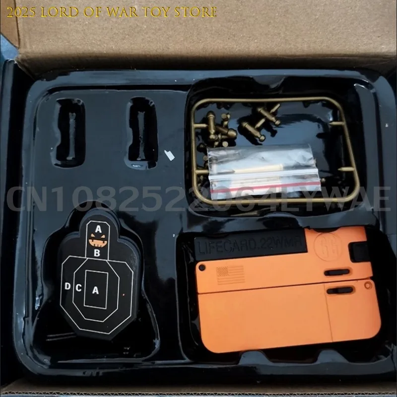1-2 個 2.0 アップグレード Lifecard 合金折りたたみ銃おもちゃの銃ソフト弾丸ブラスター射撃モデルピストル大人子供男の子ギフト