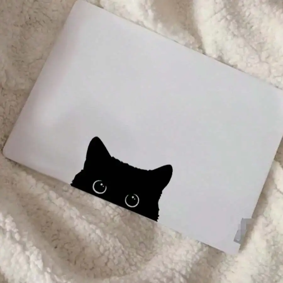 

Black Cat Cartoon Sticker For Car Motorcycle Laptop Waterproof Decal