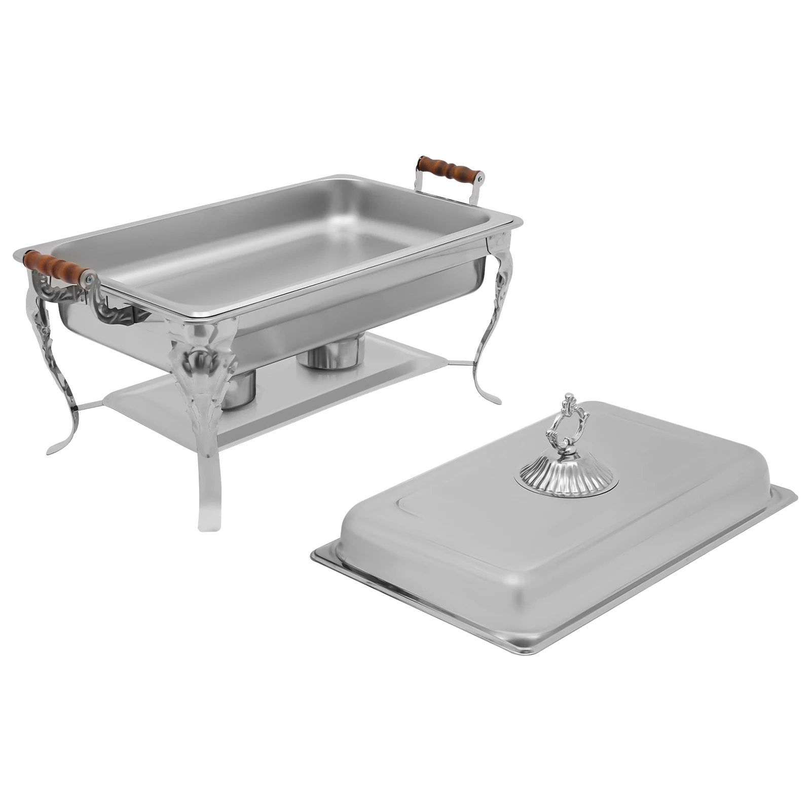 ステンレス製シャフィンディッシュ、ビュッフェセット