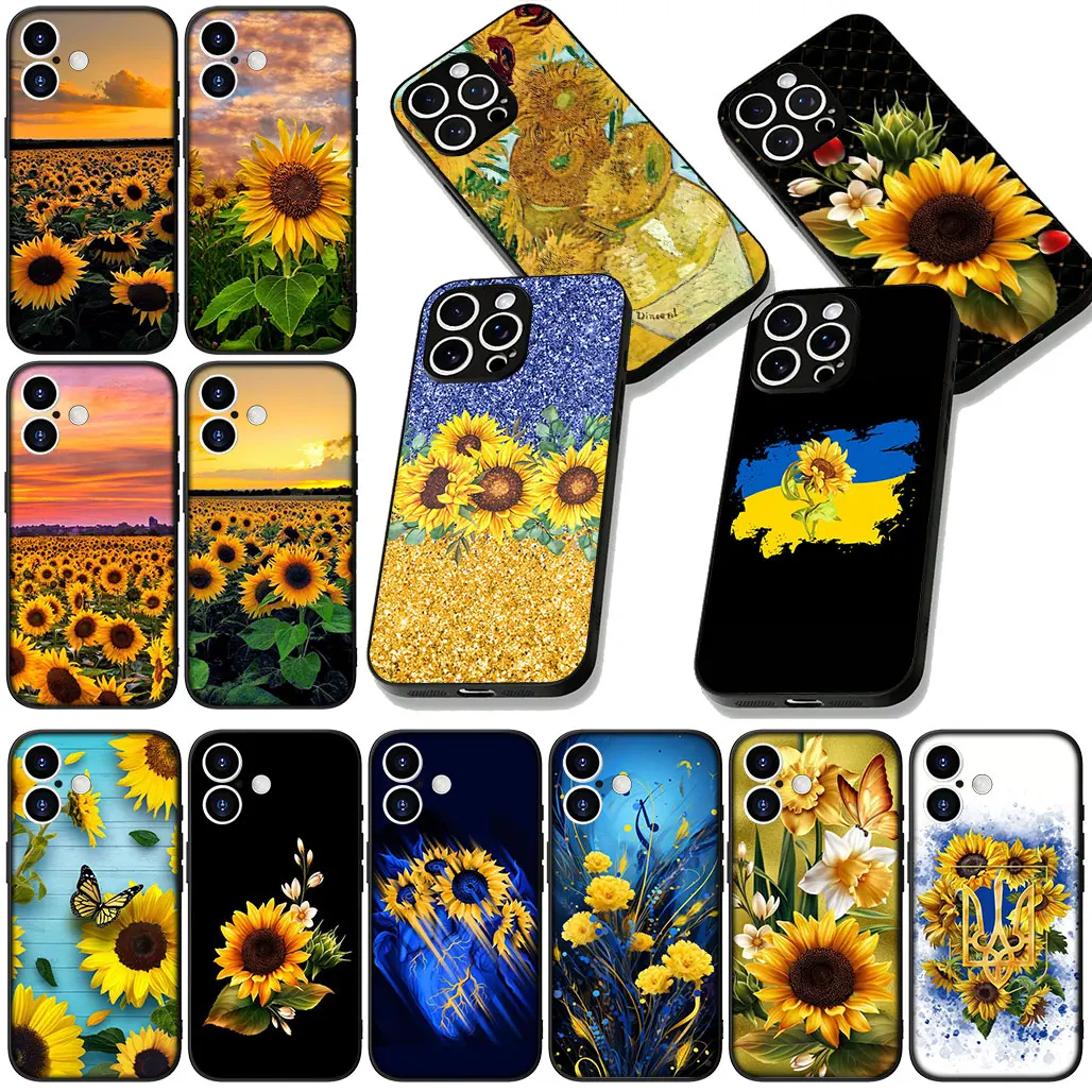 Чехол для телефона Xiaomi Redmi Note 12 11 10 Pro 10C 12C 14C 10A Note11 Note12 5G с желтым цветком подсолнуха, защитный чехол