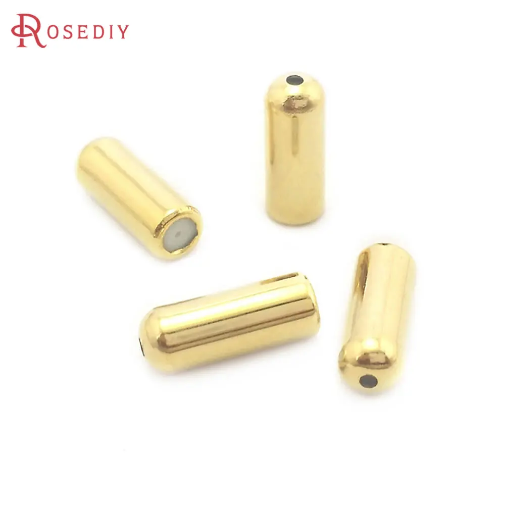 50PCS 10.5x4MM Gold Color Antique Bronze Brass and Rubber Hat Pin and Brooch Pins Stopper Diy Jewelry Findings Accessories