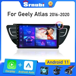 Srnubi Android 11 Car Radio for Geely Atlas NL-3 2016 2017 2018 2019 2020 Multimedia Player 2Din Carplay Stereo GPS DVD Speakers