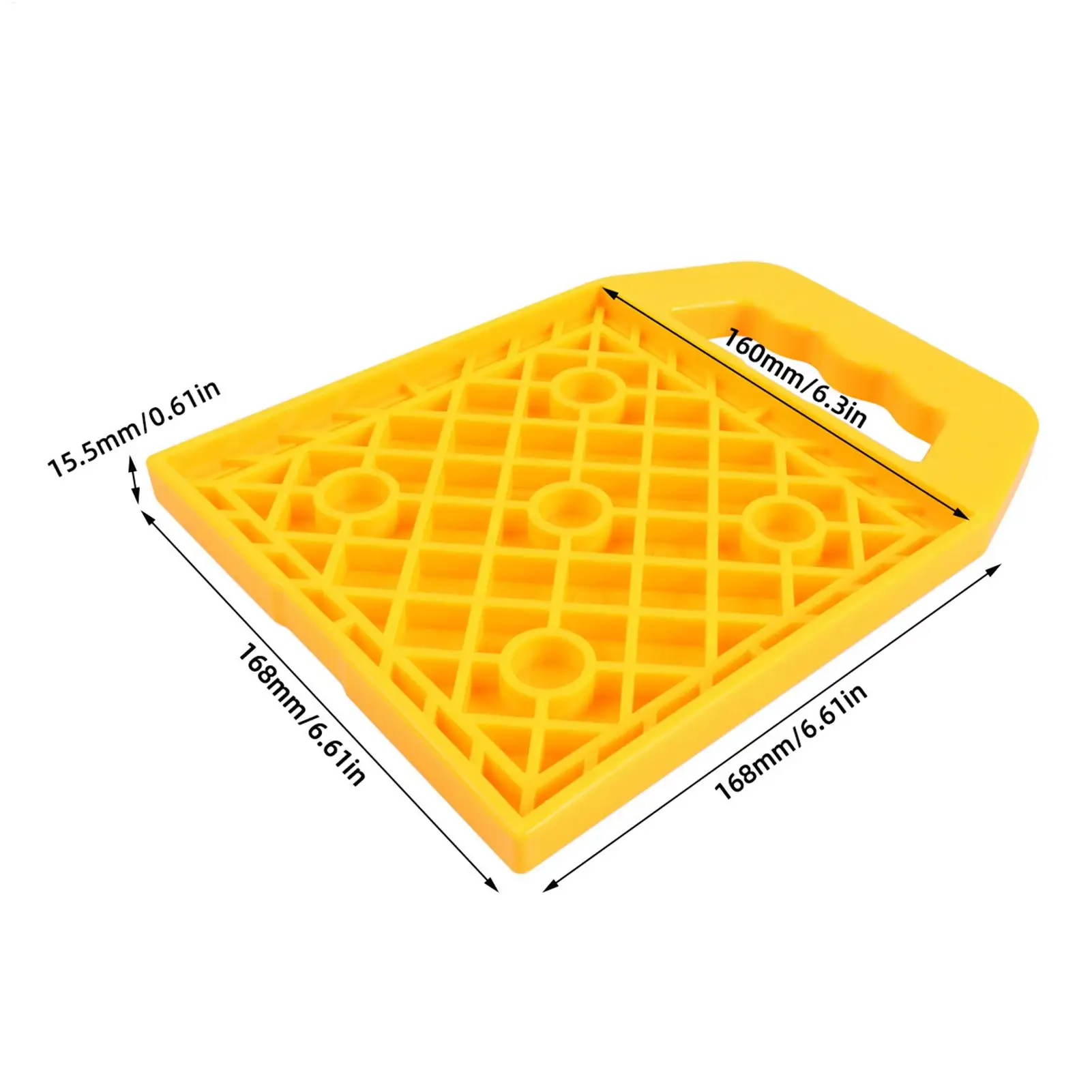 Rv Jack Pads 4 Pieces Anti-Slip Stable Support Stabilizer Block Stabilizing Outrigger Pads For Rv For Crane Trailer Tow Truck