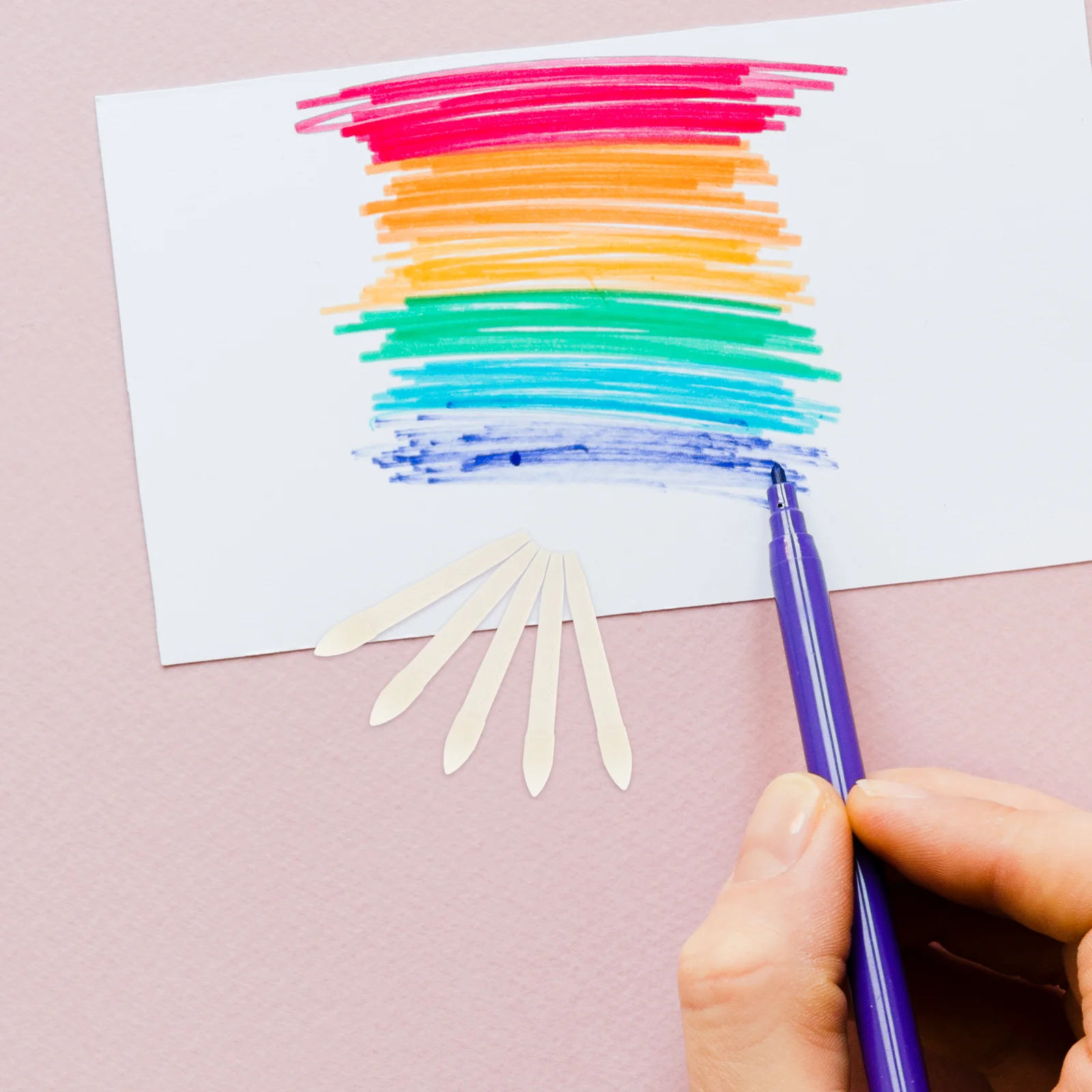 100 Pcs Replacement Refill Metal Marker Pen Tips Markers Brush Nibs for Writing Calligraphy