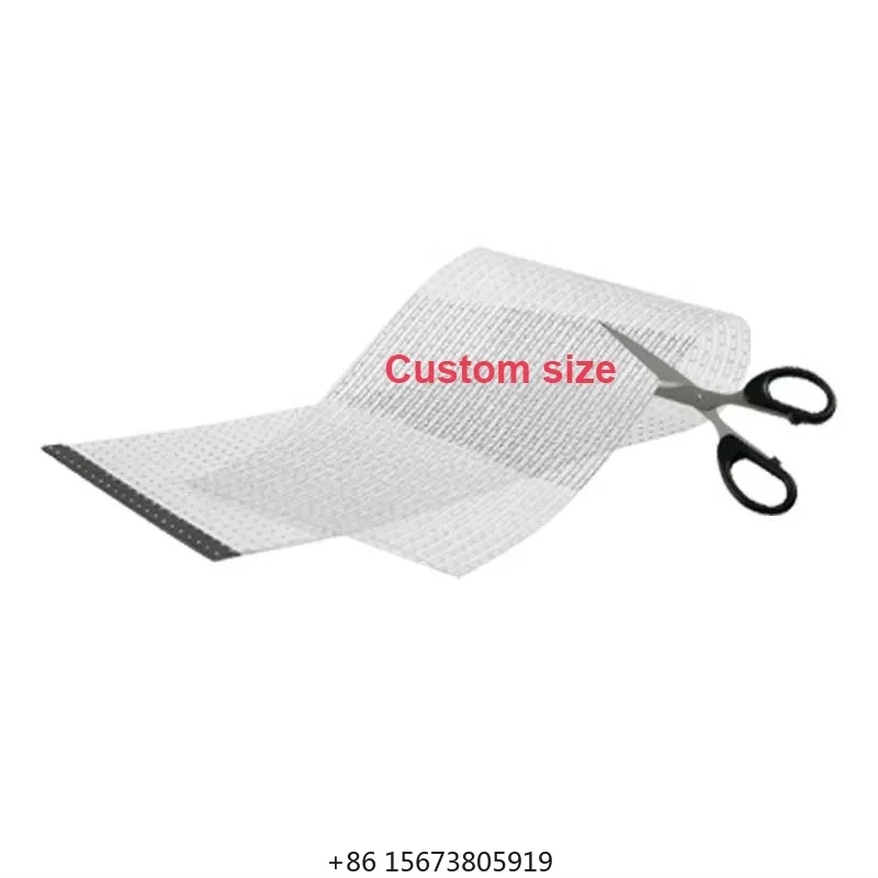 

Custom Size Ultra-thin Self-adhesive clear Led Film Transparent Screen Transparent Film Led Display on Glass