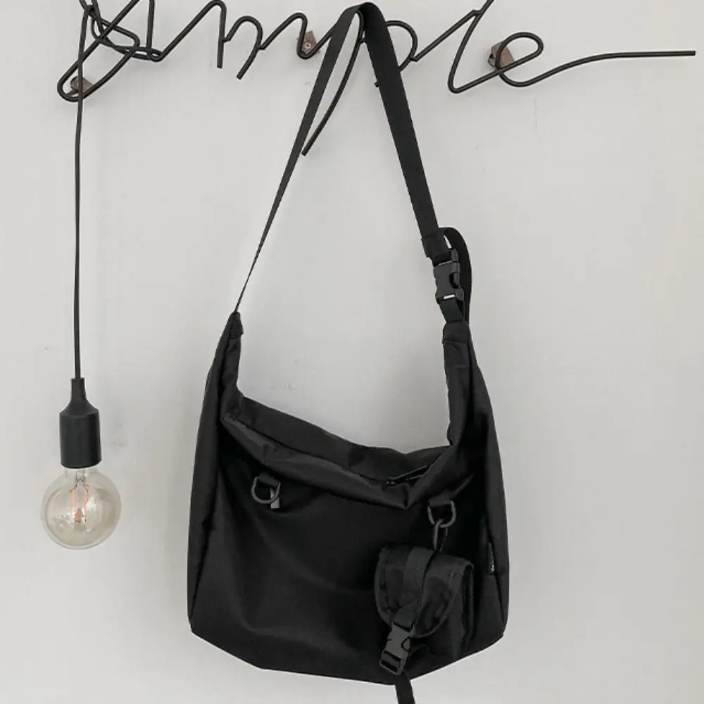 

Casual Oxford Cloth Crossbody Bag with Earphone Bag Large Capacity Fitness Sport Shoulder Bag Wallet Coin Purse Boys Bag Boys