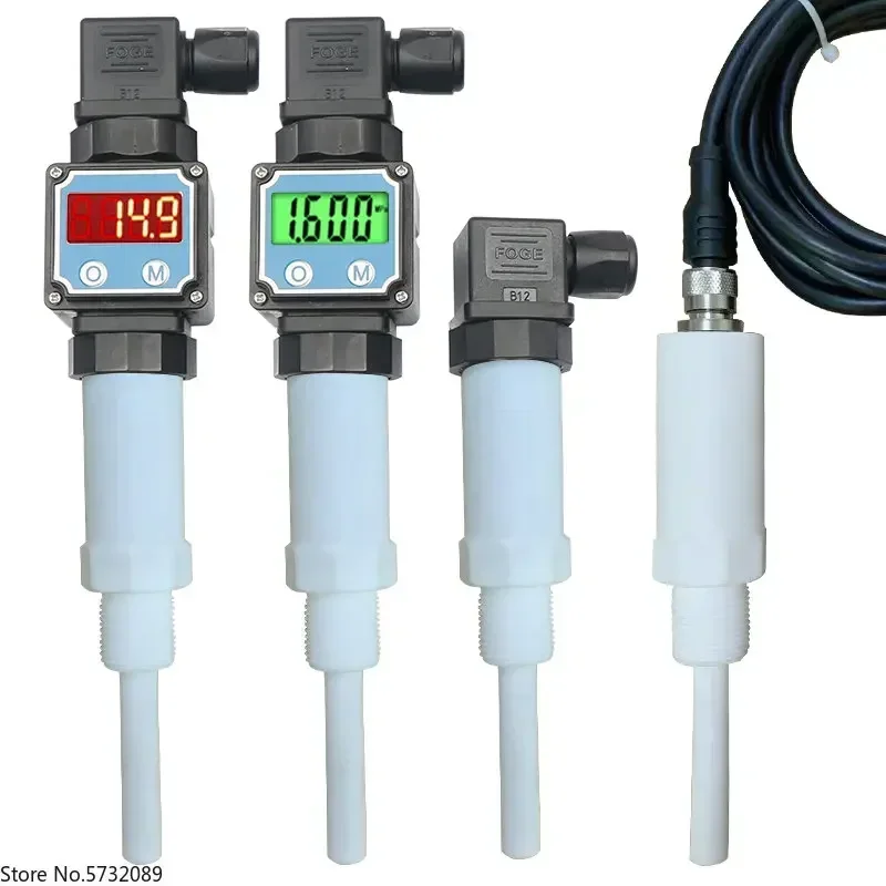 Digital display  thread anti-corrosion temperature sensor Concentrated and  transmitter PT100