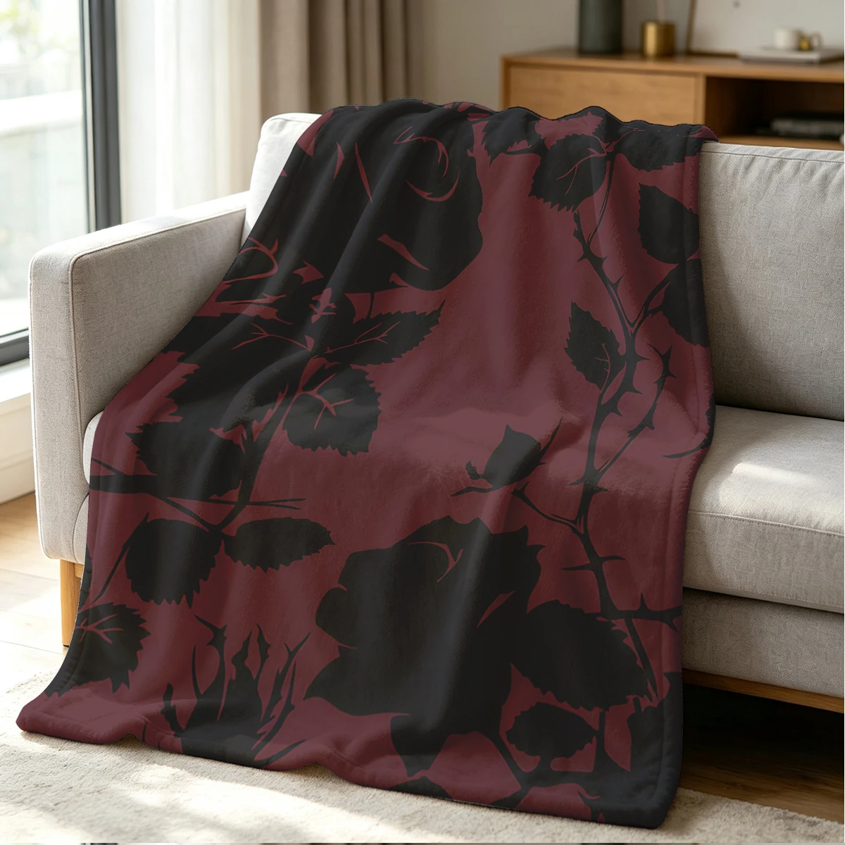 Scarlet Secret Blanket Soft Cozy Throw for Sofa Bed Festive Holiday Decor Gift for Kids and Adults,Lightweight and Warm