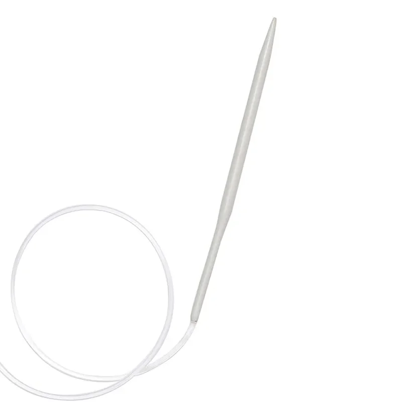 40cm 60cm 80cm Aluminum Porcelain Surface Circular Knitting Needles Crochet Needles for Knitting DIY Weaving Pins Needle 2-12mm