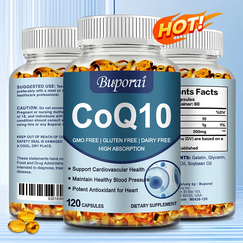 

Coenzyme CoQ10 - Energy, Antioxidant, Cognitive and Heart Support, Brain and Cell Health
