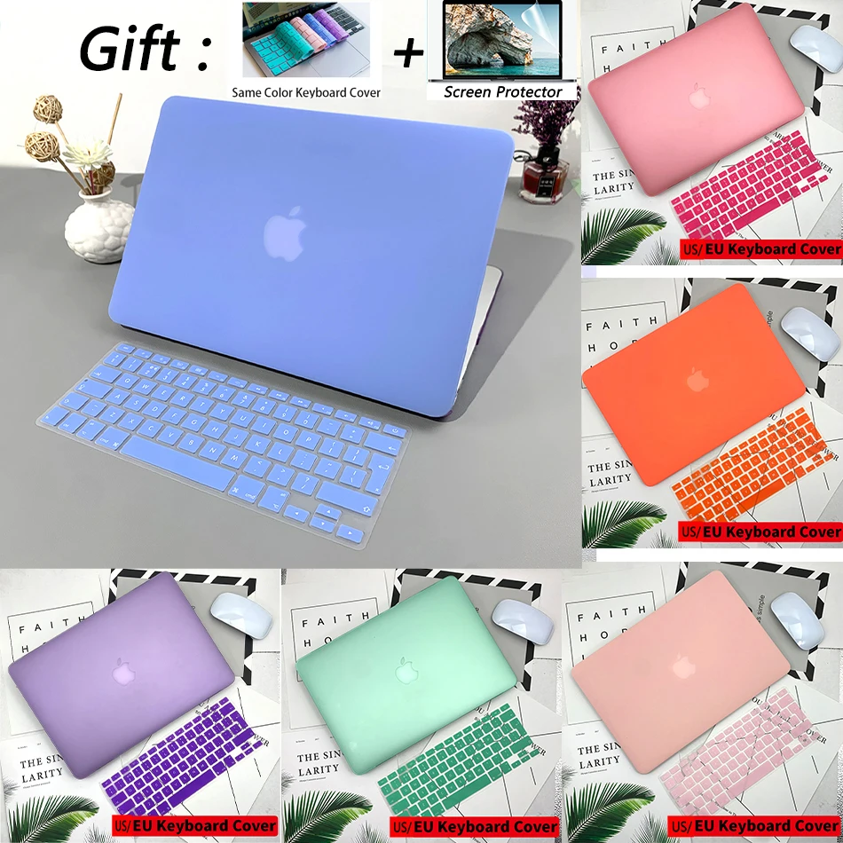 Matowe etui na laptopa MacBook Air Pro 13 cali, M1, A2179, A2337, 2020 Pro, 13 M1, A2289, A2338, nowy Pro 14, 16 cali, A2442, A2485, 2021