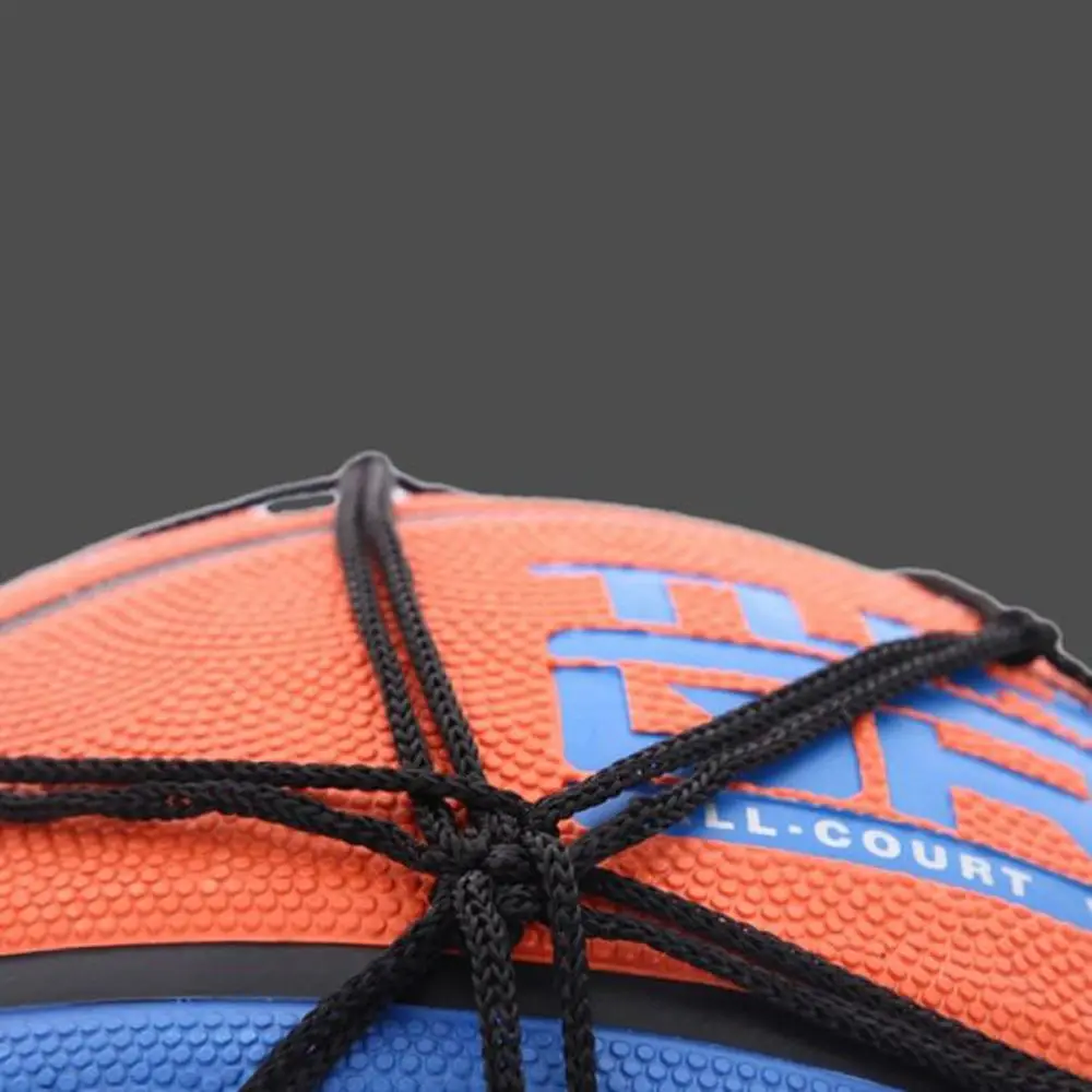 Práctico bolso de red de baloncesto con pelota de nailon, bolsa de malla para fútbol