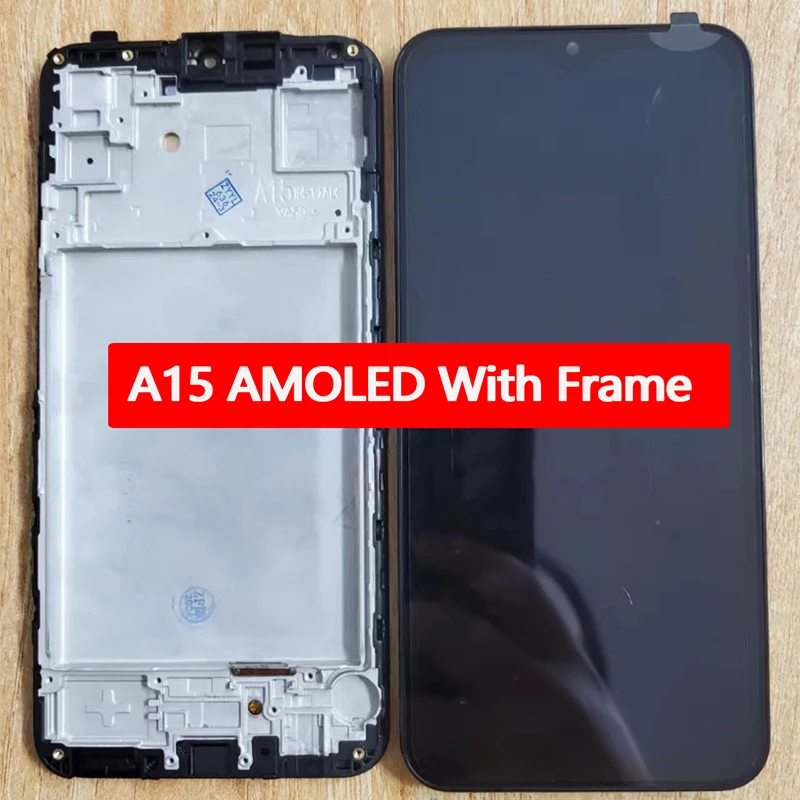 AMOLED A15 LCD do Samsung Galaxy A15 4G/5G Wyświetlacz LCD Ekran dotykowy Digitizer Zamiennik do Samsung A155F A156B LCD