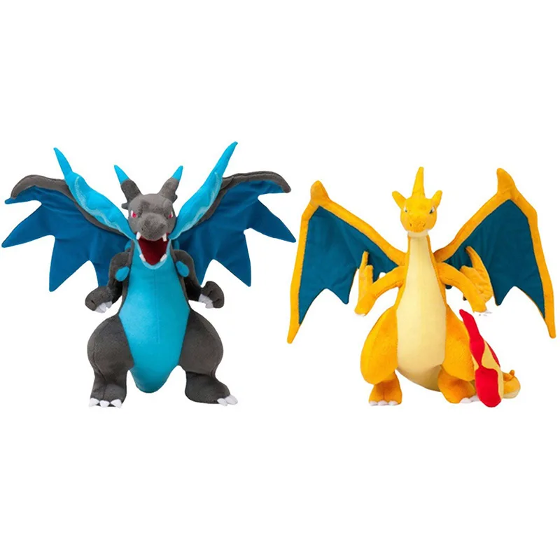 Pokemon Mega Charizard Toys Cartoon Mega Evolution X & Y Charizard Doll Soft Animal Hobby Pillow Toys Birthday Gift For Kids