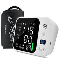 BP Monitor Upper Arm Blood Pressure Monitor Recharge Sphygmomanometer Tensiometer Portable Tonometer Medical Heart Rate Monitor