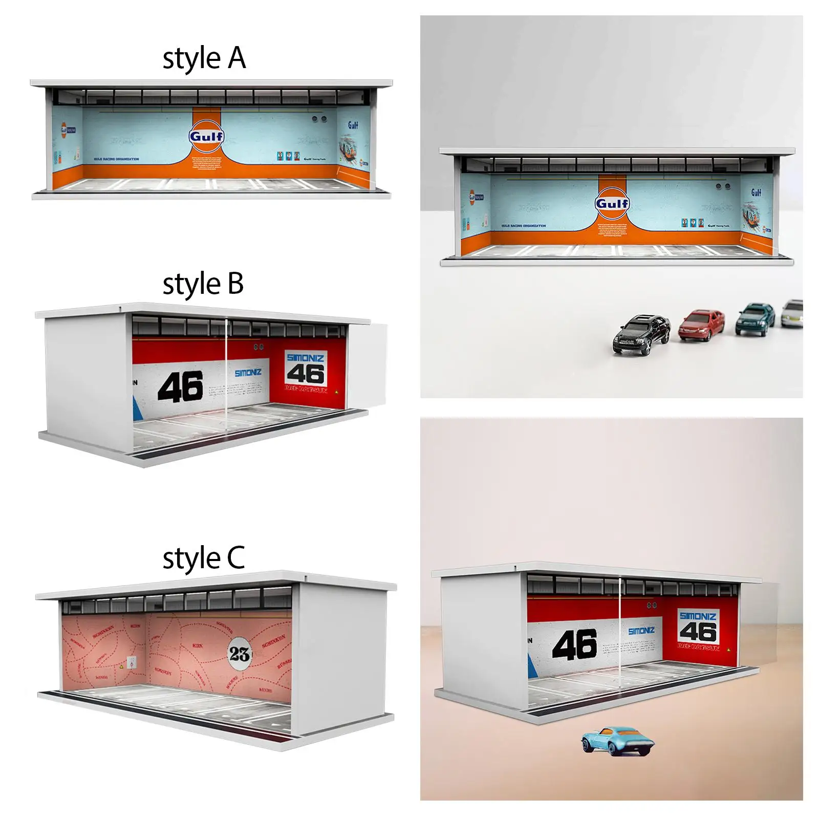 

Витрина для коллекционных моделей автомобилей 1/64 с LED-подсветкой для любителей спортивных машин