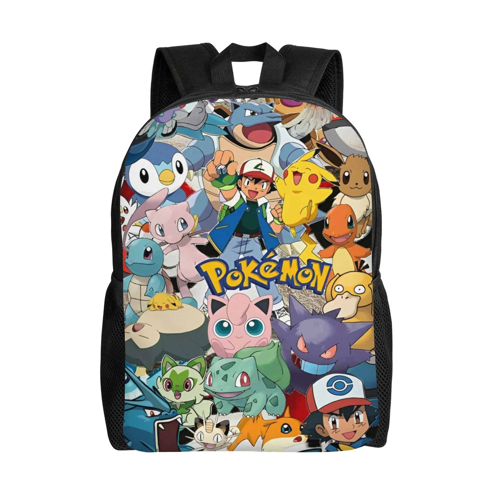 

Повседневный рюкзак Pokemon для спорта, школы, бизнеса, аниме, мультфильмов, для мужчин и женщин, сумка через плечо для ноутбука