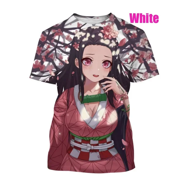 

Japanese Cartoon 3D Printed T Shirt Anime Demon Slayer Unisex Short Sleeve Casual Cute Tees Tops Round Neck Children Clothing