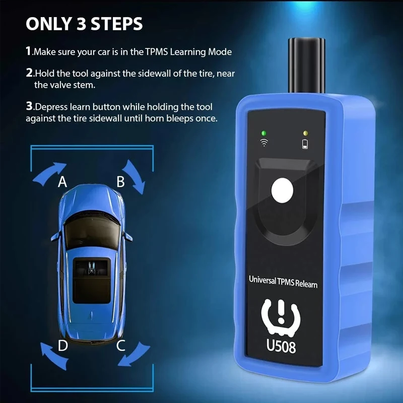 Universal TPMS Reset Tool U508 Auto Tire Pressure Monitoring System Diagnostic Car TPMS Sensor Security Alarm For Ford Opel