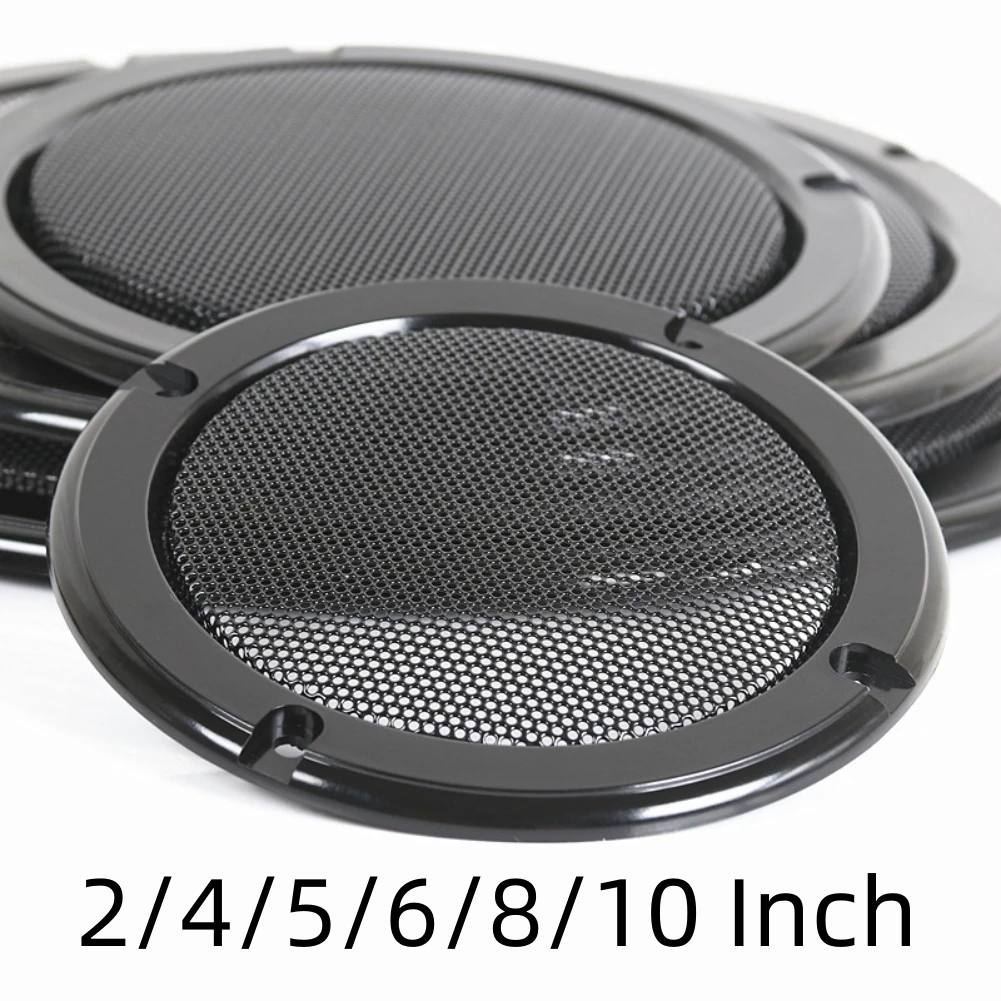 قطعتان من شبكات شبكة مكبر صوت السيارة مع براغي وأغطية غبار معدنية توفر الحماية وسهولة التركيب #6