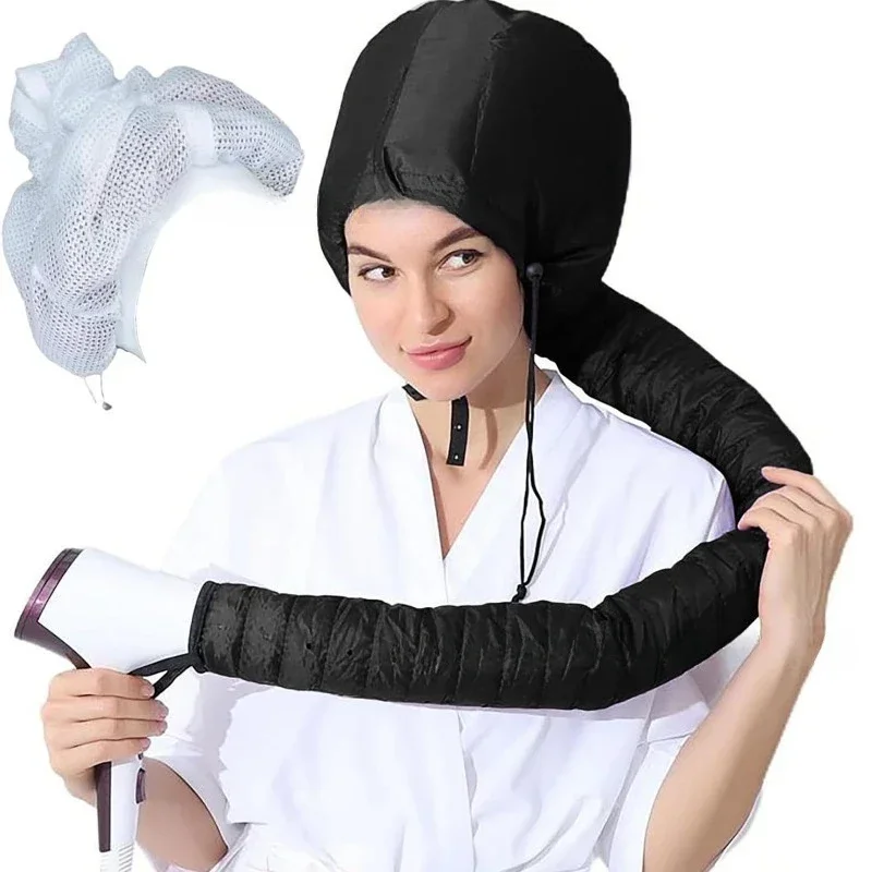 1PC Portable Soft Hair Drying Cap Bonnet Hood Hat Womens Blow Dryer Home Hairdressing Salon Supply Adjustable Accessory