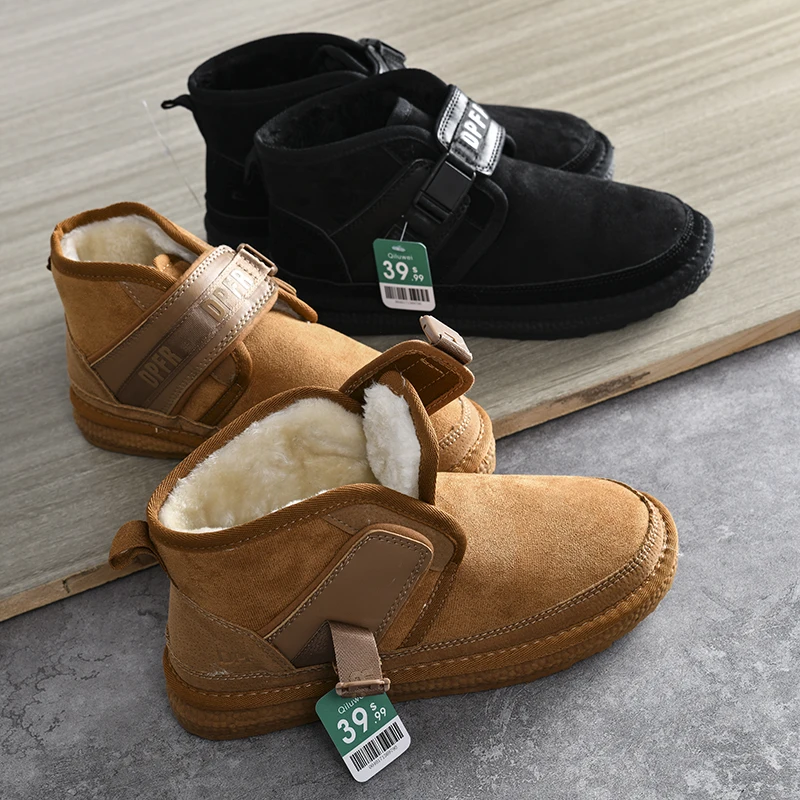 northern-lightweight-warm-short-snow-boots-men's-casual-fashion-buckle-mid-calf-booties-pu-leather-faux-fur-lined-winter-boots