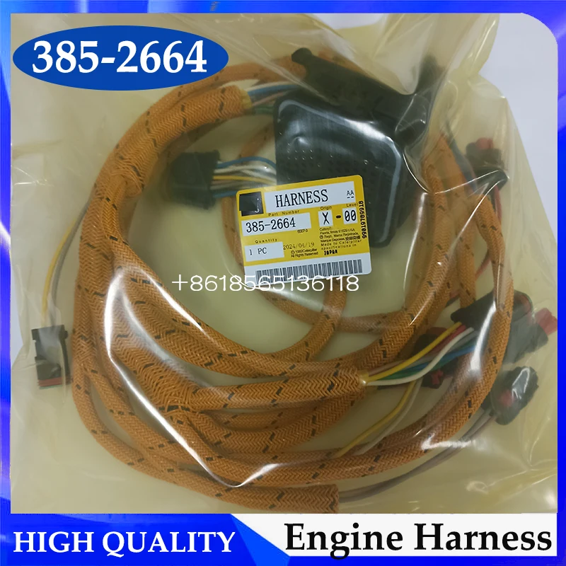 

385-2664 Wiring Harness C13 Engine Wiring Harness 3852664 For 345C 345D Excavator Parts