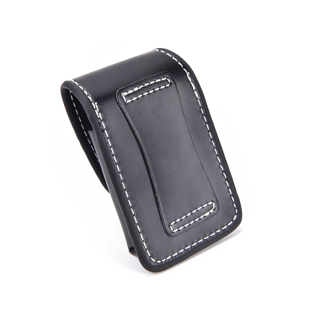 1PCS Black Windproof Cigarette Lighter Pouch Case Box Holder With Belt Loop Waist Bag