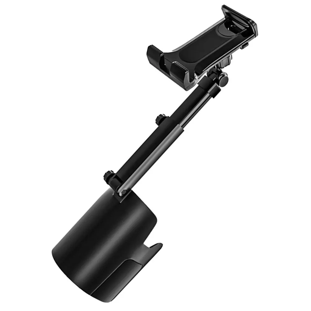 

Car Cup Holder Phone Mount 2-in-1 Multifunctional Beverage Holder with 360 Degree Rotation for Cellphone Auto Accessories