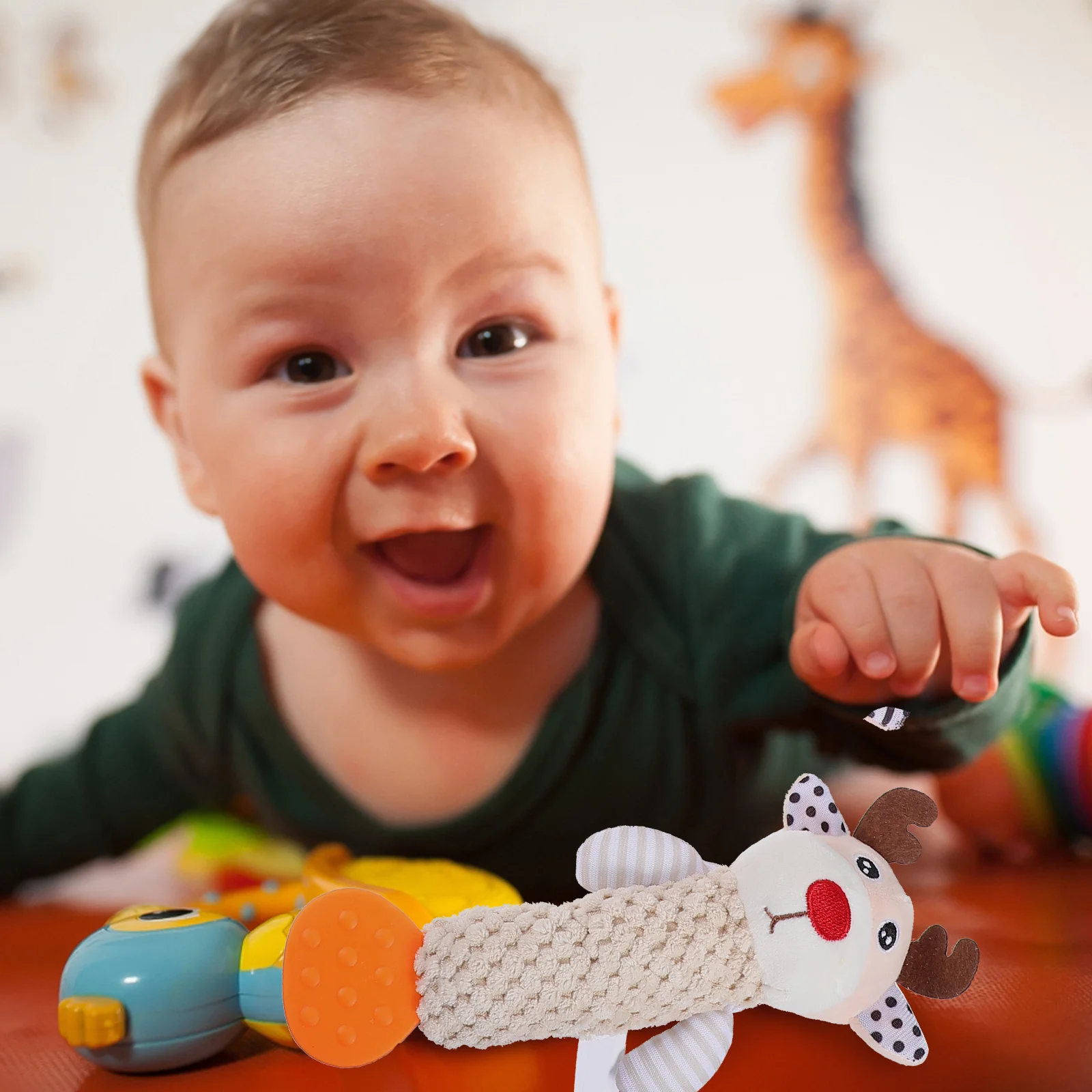 4 Uds campana Animal agarre mano educativo apaciguar desarrollo estimulación interactiva campana para bebés