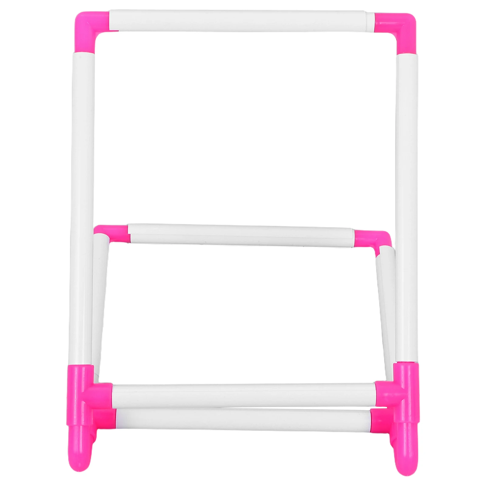 

Cross Stitch Shelf Embroidery Hoop Rack PVC Material Hands Free Clamping Design Easy Assemble Detach Suitable Embroidery Tufting