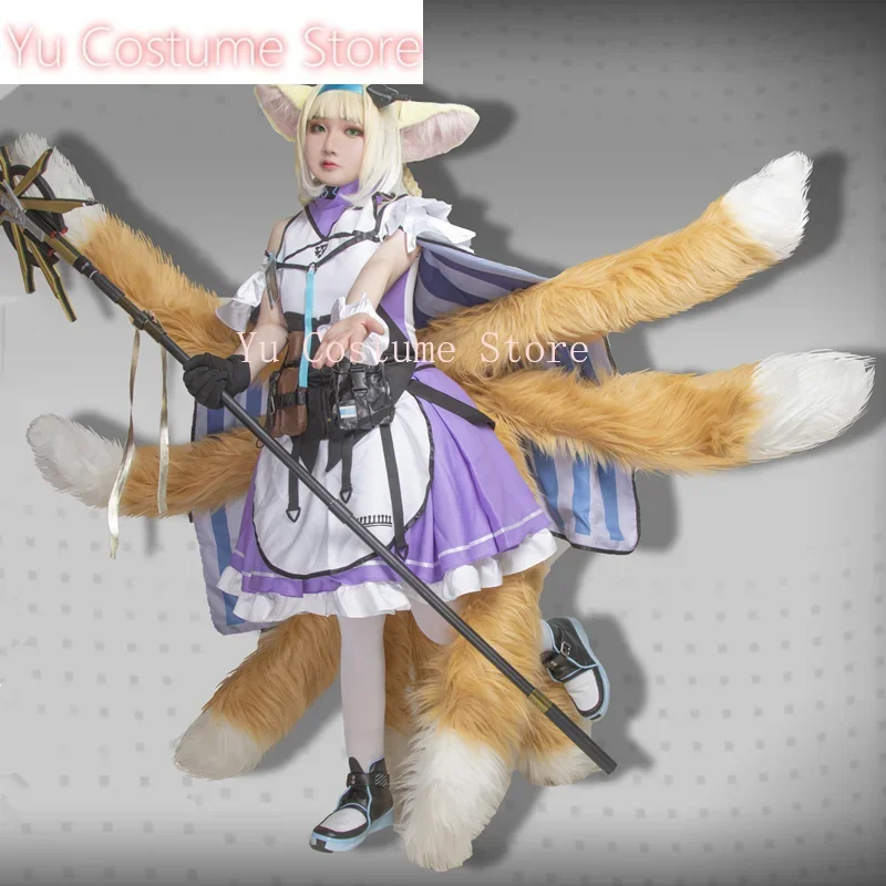 

Yu Costume Arknights Suzuran Women Cosplay Costume Cos Game Anime Party Uniform Hallowen Play Role Clothes Clothing Dress
