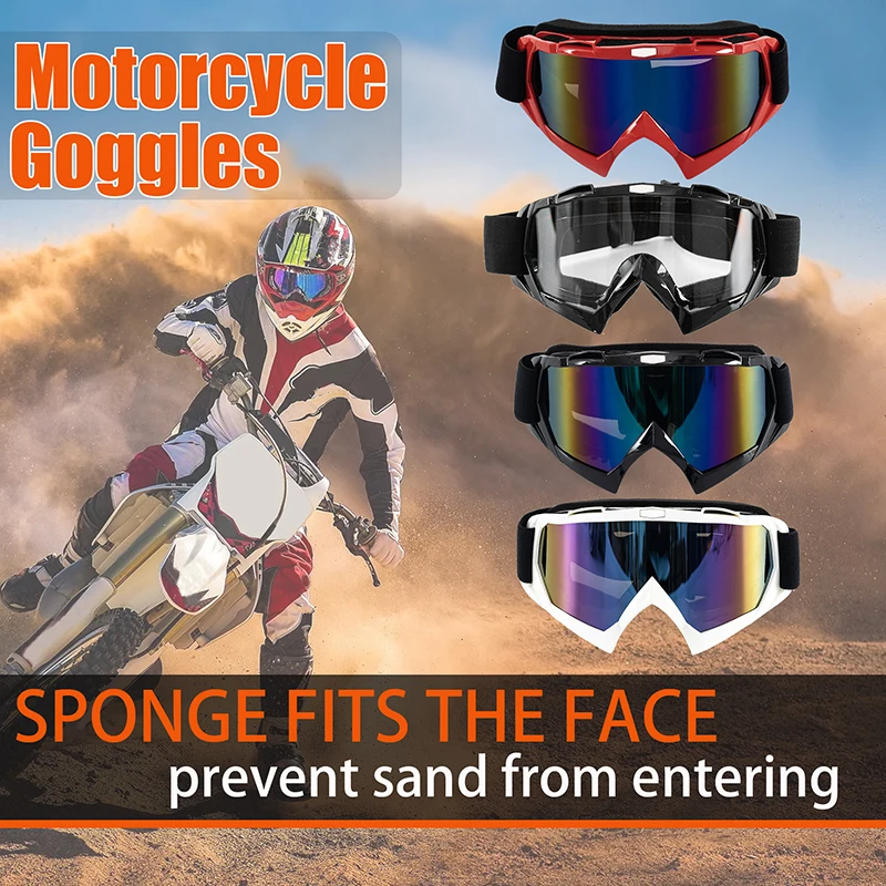 

Windproof Motocross Goggles Riding Glasses ATV Dirt Bike Motorcycle Googles Ski Racing Helmet For DUCATI BMW Suzuki Universal