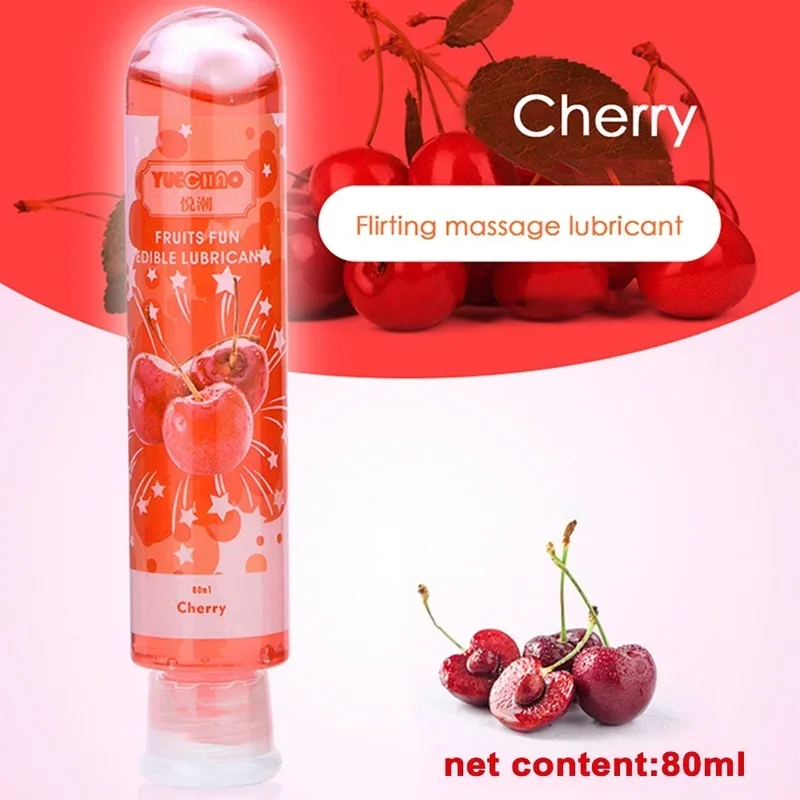 Lubricante comestible con sabor a fresa para sexo, lubricante a base de agua para sexo Oral, Anal, masturbación, Vagina, orgasmo, Gel