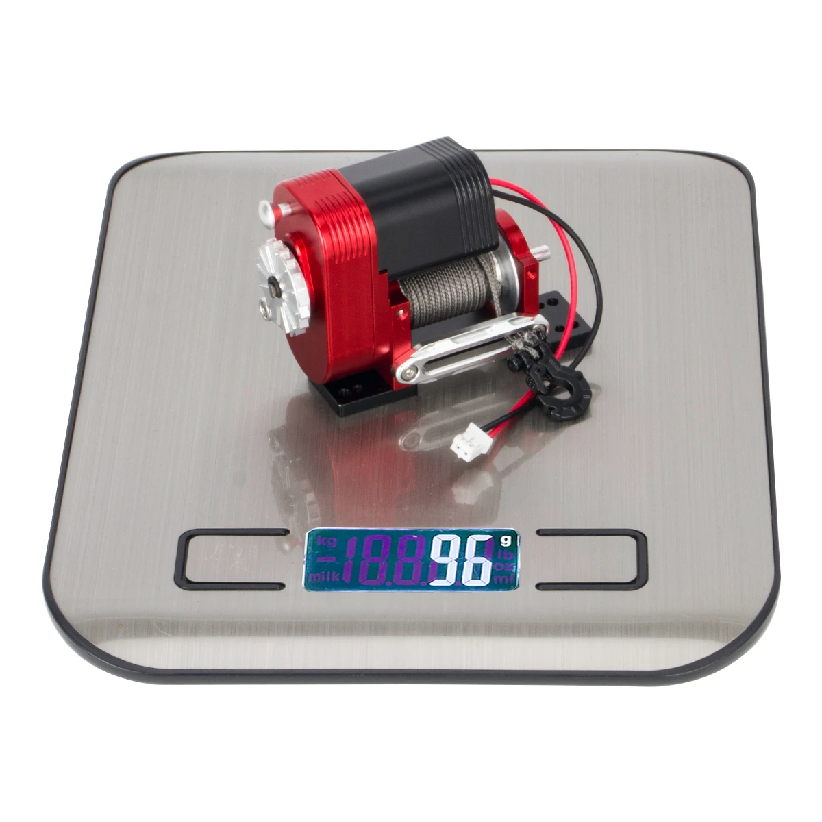 รอกสลิงแนวตั้งอะลูมิเนียมจำลอง 8274 6-12.4V รับน้ำหนักได้ 50 ปอนด์ สำหรับรถ RC Crawler ขนาด 1/10 รุ่น Axial SCX10 TRX4 RC4WD อะไหล่แต่ง