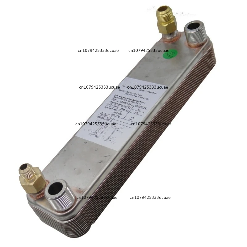 7.5KW (R410a To Water) Copper Brazed Stainless Steel PHE As Evaporator in Geo-thermo Heat Pumps or Condenser in Water Chillers