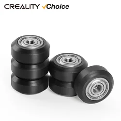 Creality 2/4/6 Pcs/Lots Embedded Bearing Pulley POM 3D Printer Part for Carriage Plate Bearing Groove Guide Round Gear Wheel