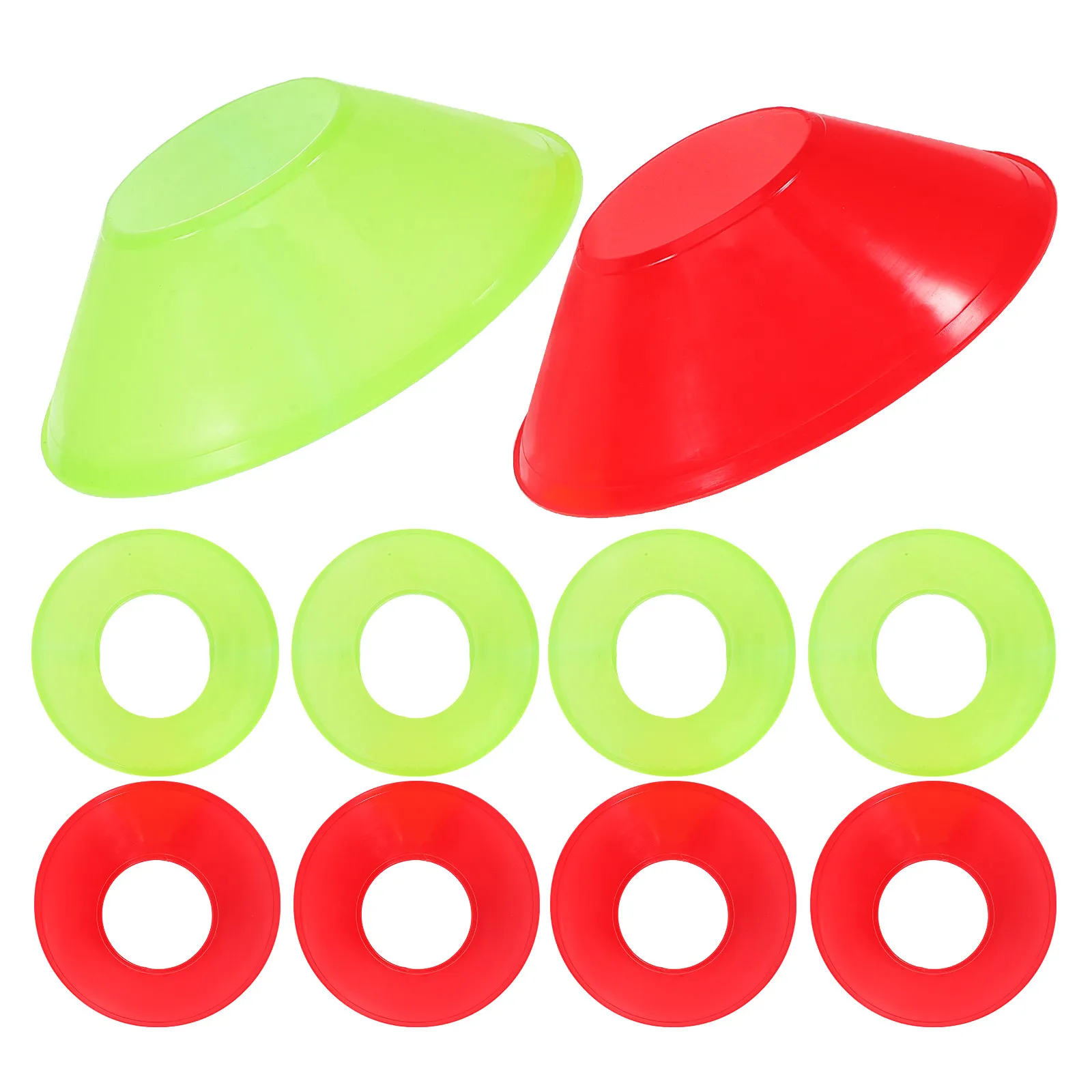 20Pcs Versatile Mini Soccer Cones Soft Non-Slip Agility Training Discs for Football Basketball Skating Field Marking Drill