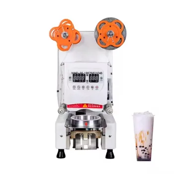 Cup Sealer Electric Cup Sealing Machine 90/95mm 500-600 Cups/H for Bubble Milk Tea Coffee Paper Plastic
