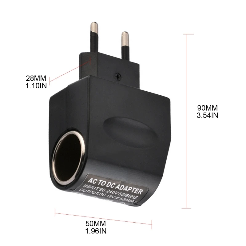 Auto Cigarette Power Converter 220V to for DC 12V Adapter Power Socke