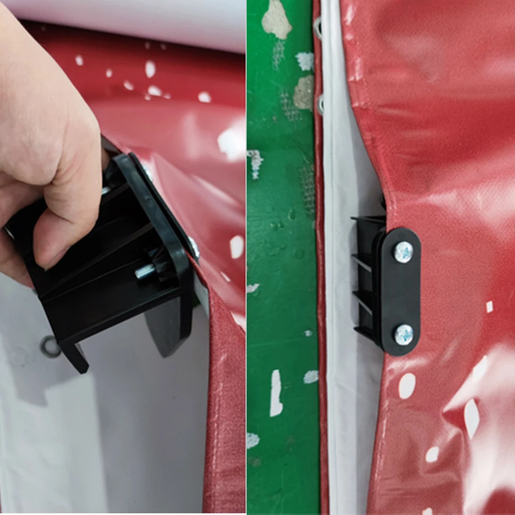 Decorações de natal ao ar livre porta da garagem banner grampos kit pendurado ganchos capa do feriado mural 6 pçs