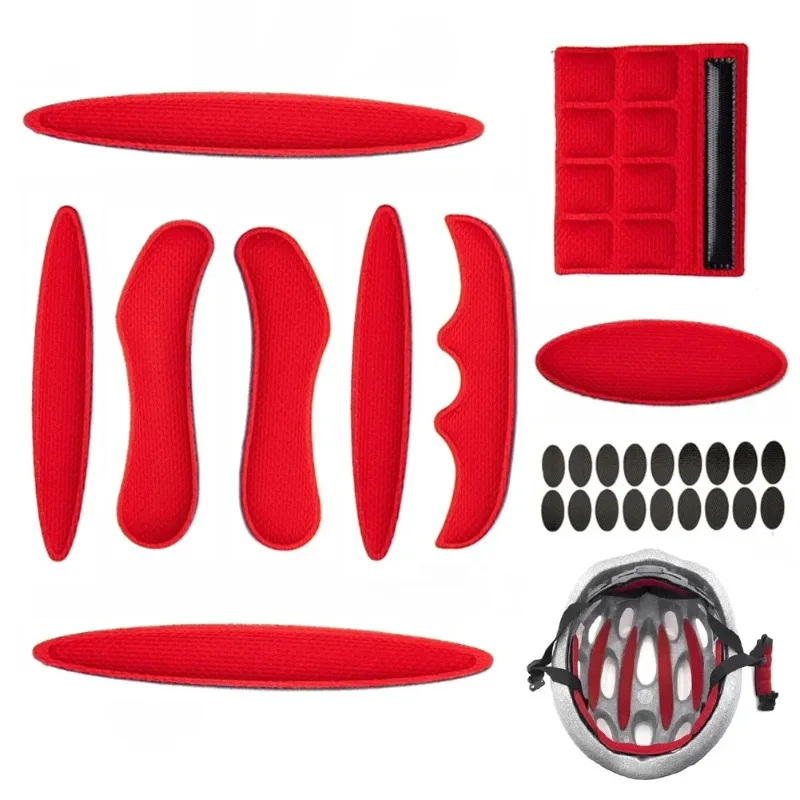 1Set 27Pcs Universal Helmet Foam Padding Replacement Inner Pads for Motorcycle MTB Cycling Helmet Accessories