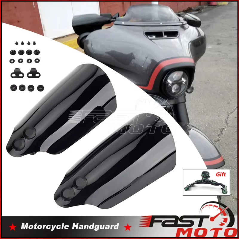 For Harley Touring Electra Glide Road King Glide Freewheeler Motorcycle Hand Handlebar Handle Bar Guards Handguard 2014-2020