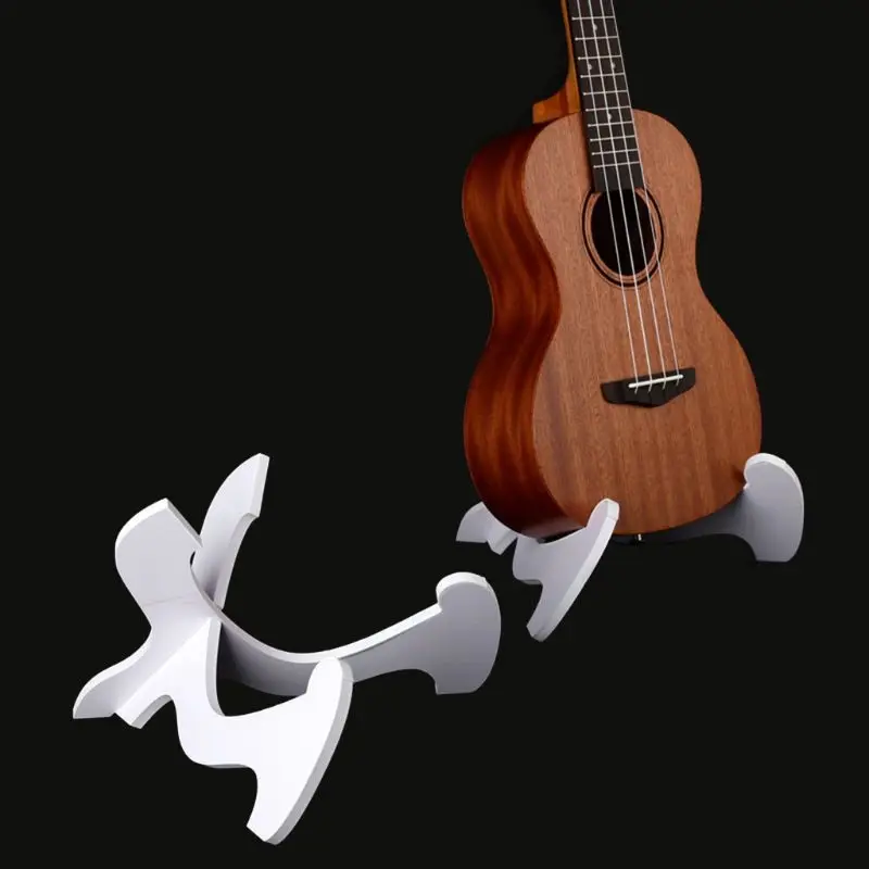 

652D Collapsible Mini Guitar Bass Holder Portable Ukulele Stand for Small Guitar, Violin, Banjo, Mandolin Easy to Use