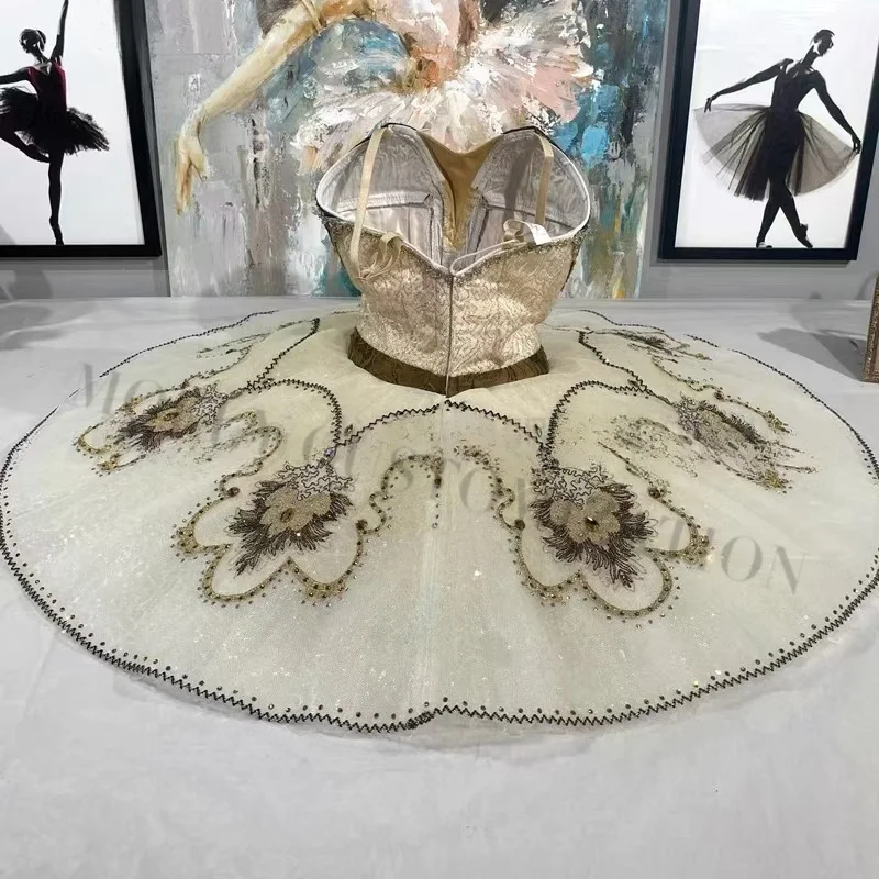 2024 high-end new light gold pirate Esmeralda Paquita variation TUTU tutu tutu for adults and children private customization